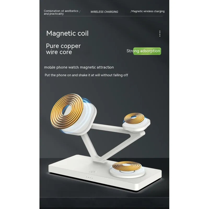 5-in-1 Wireless Charger Night Light | Phone, Watch, Earbuds & Ambient Glow