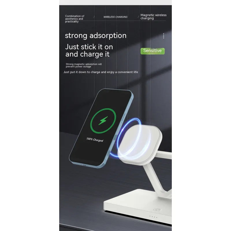 5-in-1 Wireless Charger Night Light | Phone, Watch, Earbuds & Ambient Glow